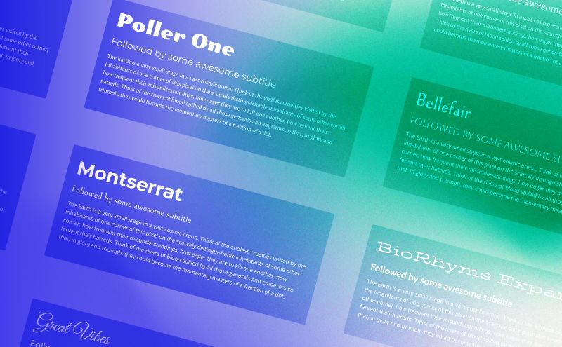 Modifier la description suivante en utilisant UNIQUEMENT un ou deux des mots-clés ci-dessous :
Description : Un fond bleu et violet avec différents types de politiques d'écriture