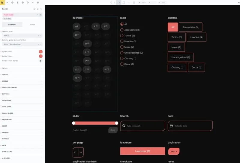 Une capture d'écran d'un design d'interface utilisateur noir et rouge.