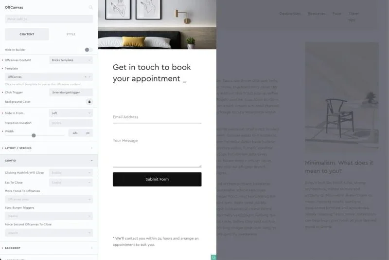 La page d'accueil d'un site de réservation d'hôtel.